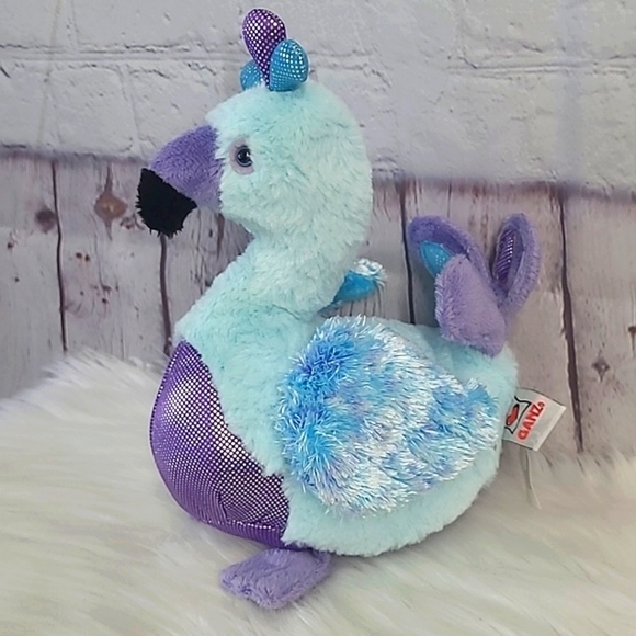 Retired GANZ Webkinz Blufadoodle Bird Blue Peacock Stuffed Animal Plush Toy 11" - Picture 5 of 17